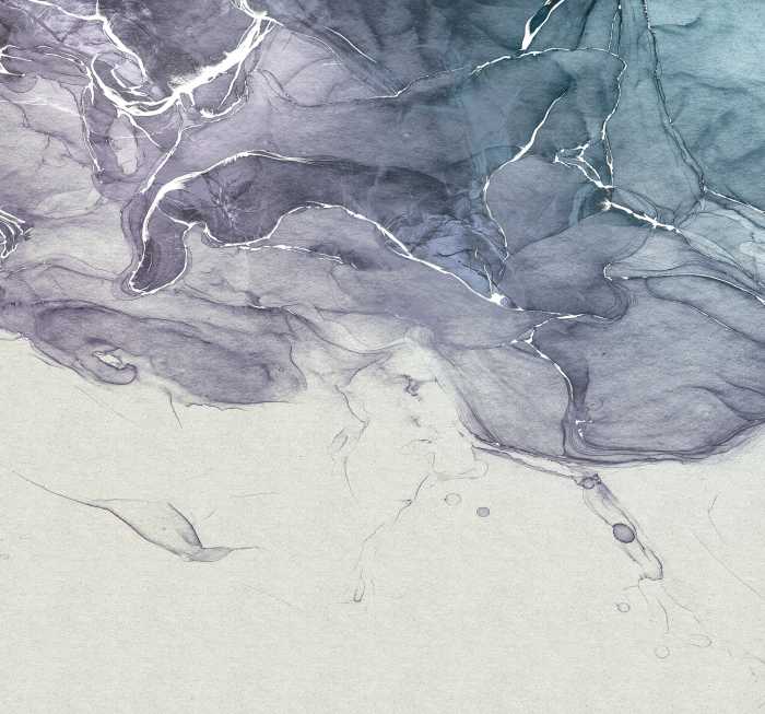 Digitaldrucktapete Ink Blue Fluid