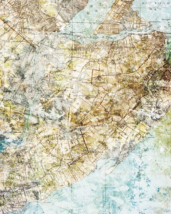 Digitaldrucktapete Mix Map