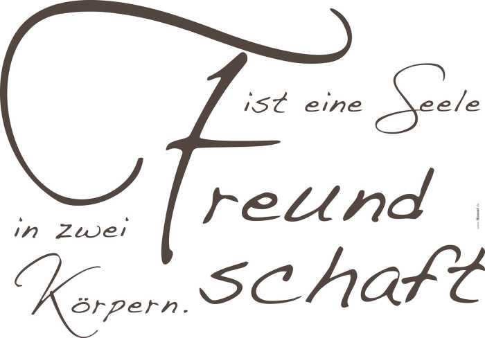 Wandtattoo Freundschaft