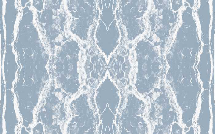 Digitaldrucktapete Oak Bark greyblue-white