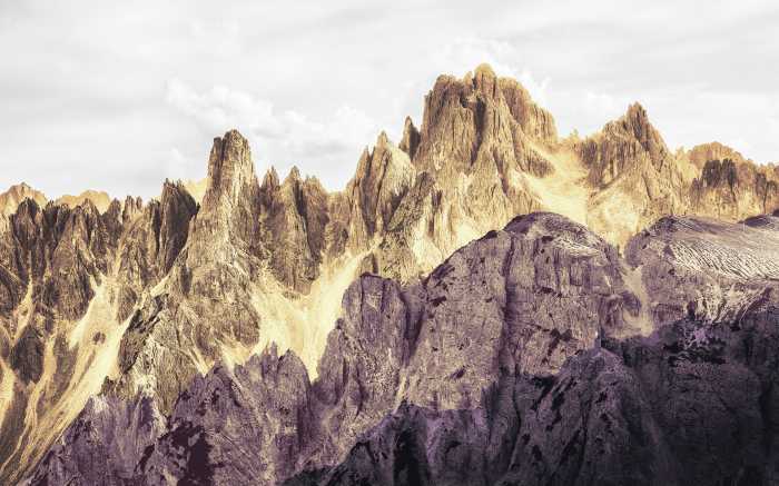 Digitaldrucktapete Peaks Color
