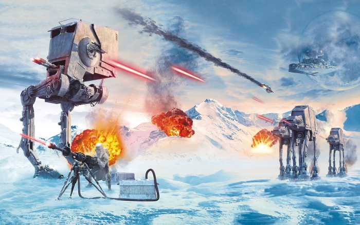 Digitaldrucktapete Star Wars Hoth Showdown