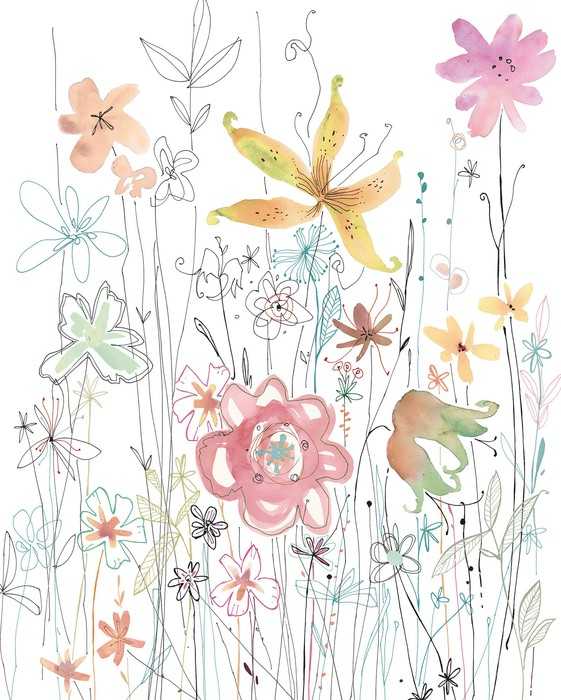 Standard Vlies Magie des Fleurs