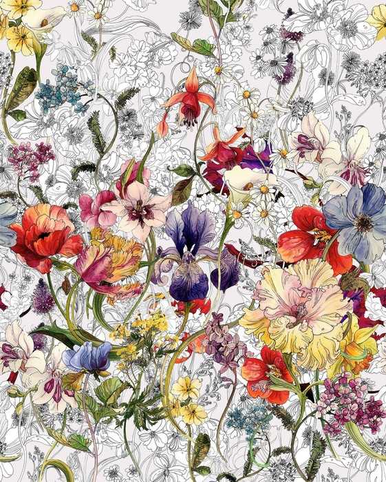 Standard Vlies Danse des Fleurs