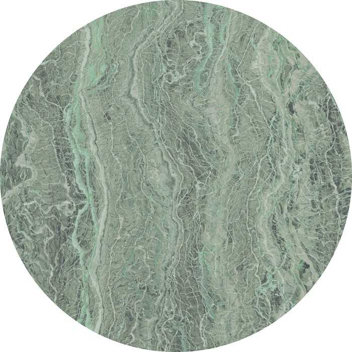 Selbstklebende runde Fototapete auf Vlies Green Marble