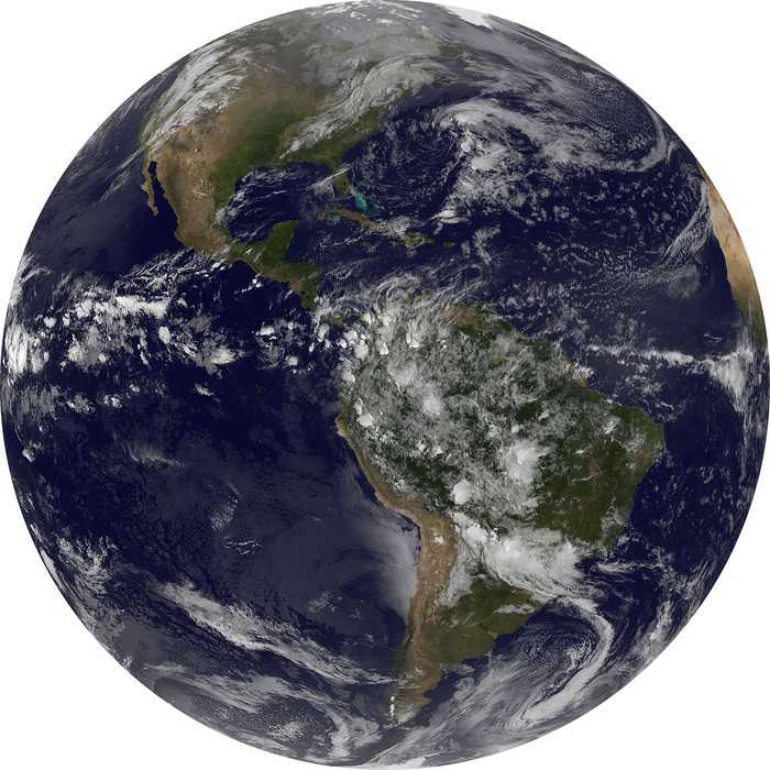 Selbstklebende runde Fototapete auf Vlies Earth