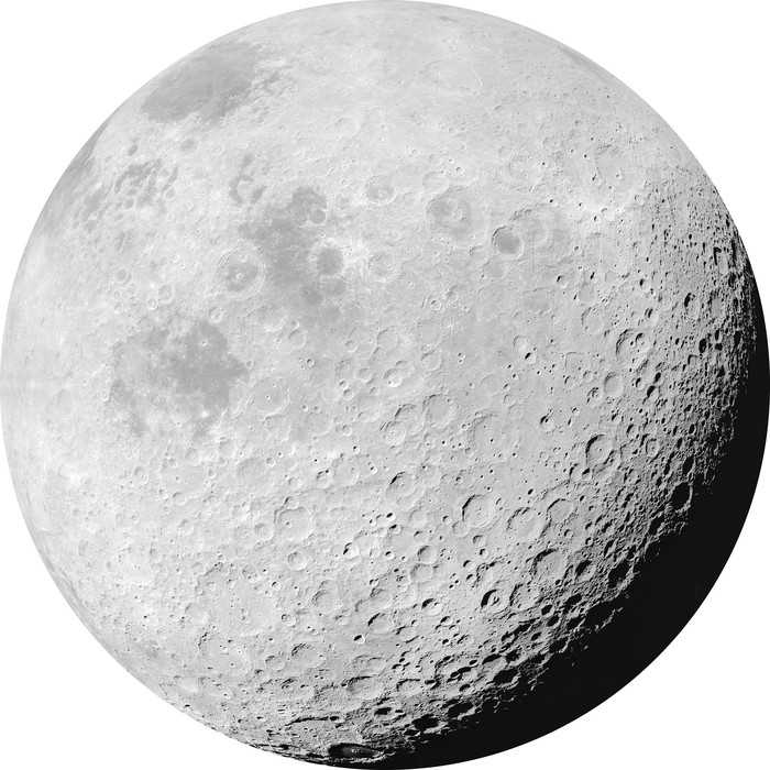 Selbstklebende runde Fototapete auf Vlies Luna