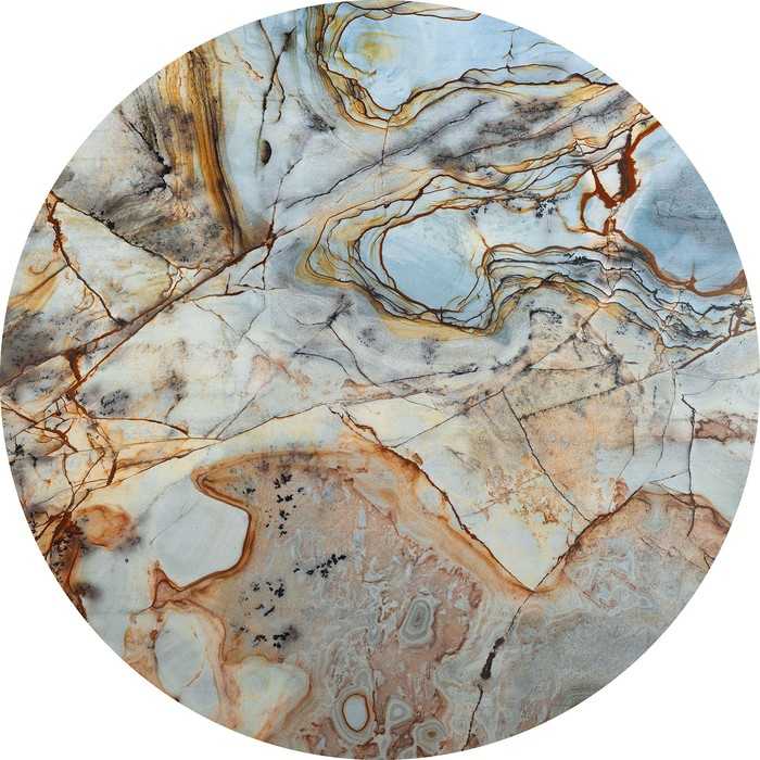 Selbstklebende runde Fototapete auf Vlies Marble Sphere