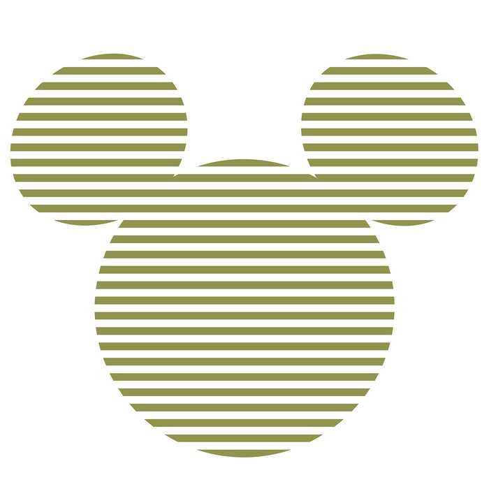  Mickey Head Stripes
