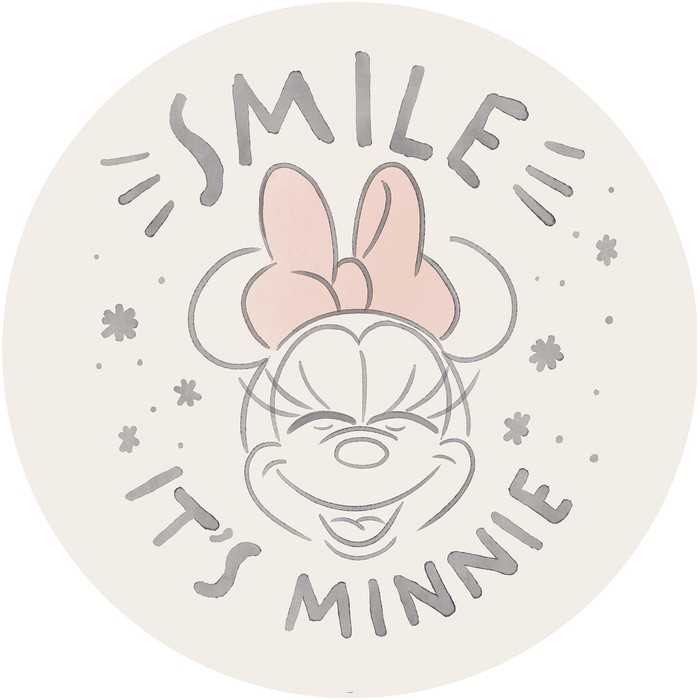 Selbstklebende runde Fototapete auf Vlies Minnie Chubby Cheeks