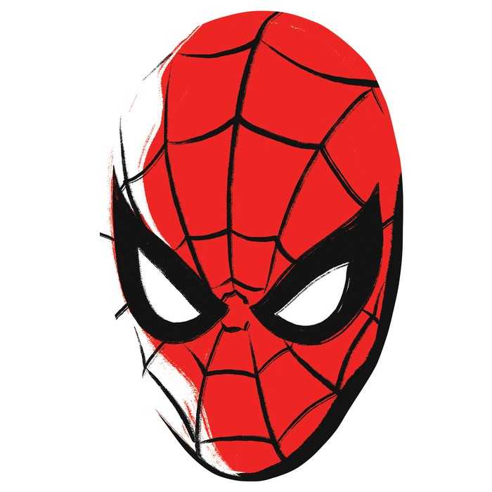 Selbstklebender Sticker auf Vlies Spider-Man Big Head