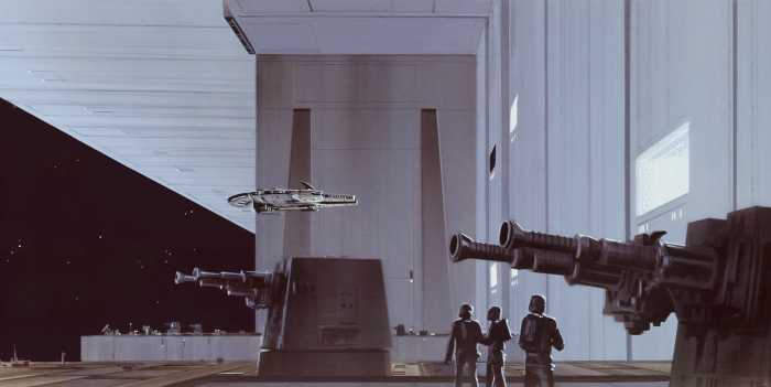 Standard Vlies Star Wars Classic RMQ Death Star Hangar