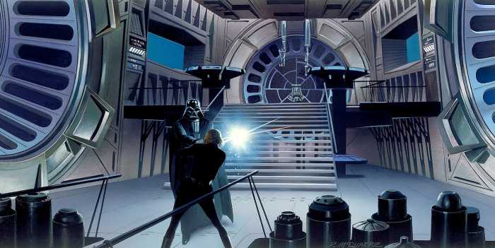 Standard Vlies Star Wars Classic RMQ Duell Throneroom
