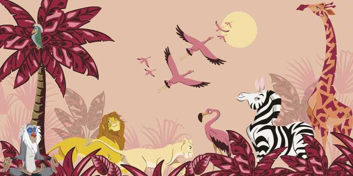 Standard Vlies Disney The Lion King Sunset