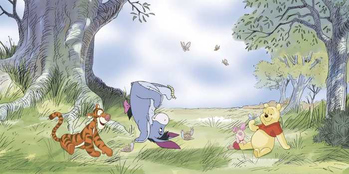 Standard Vlies Disney Winnie the Pooh Friendly Day