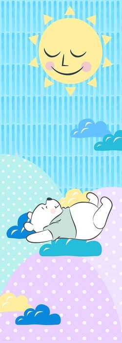 Standard Vlies Winnie the Pooh Take a Nap