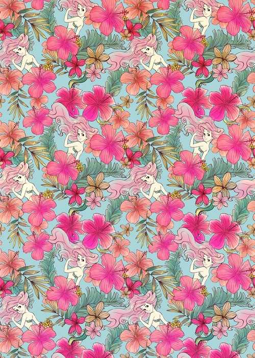 Standard Vlies Ariel - Pink Flower