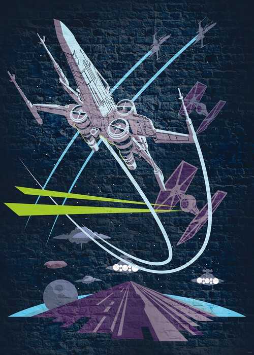Standard Vlies Star Wars Classic Concrete X-Wing