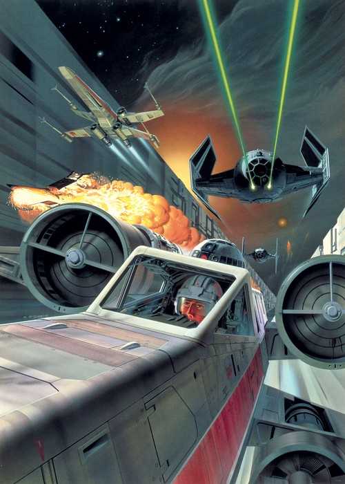 Standard Vlies Star Wars Classic Death Star Trench Run