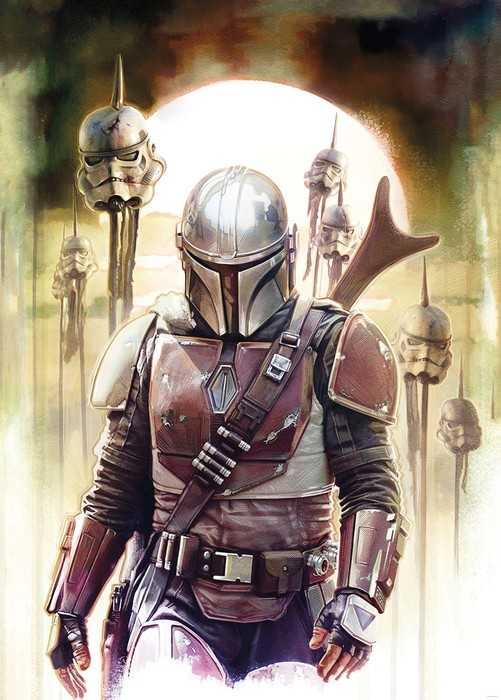 Standard Vlies Star Wars The Mandalorian Big Impaler