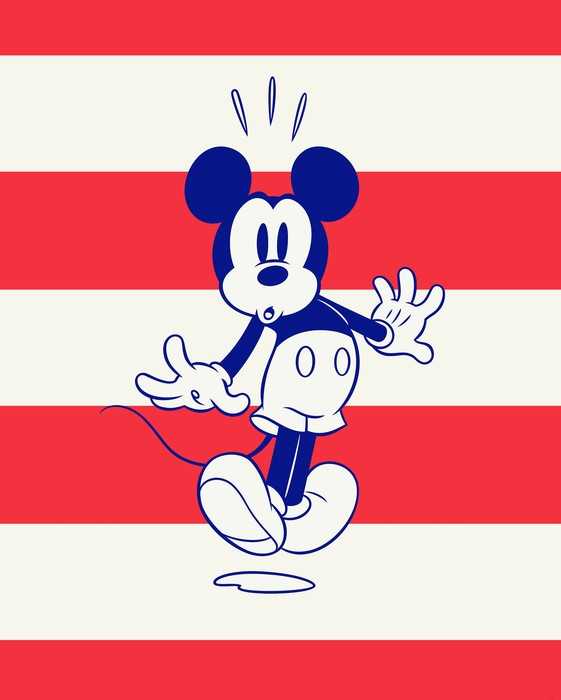 Standard Vlies Mickey Vibrant