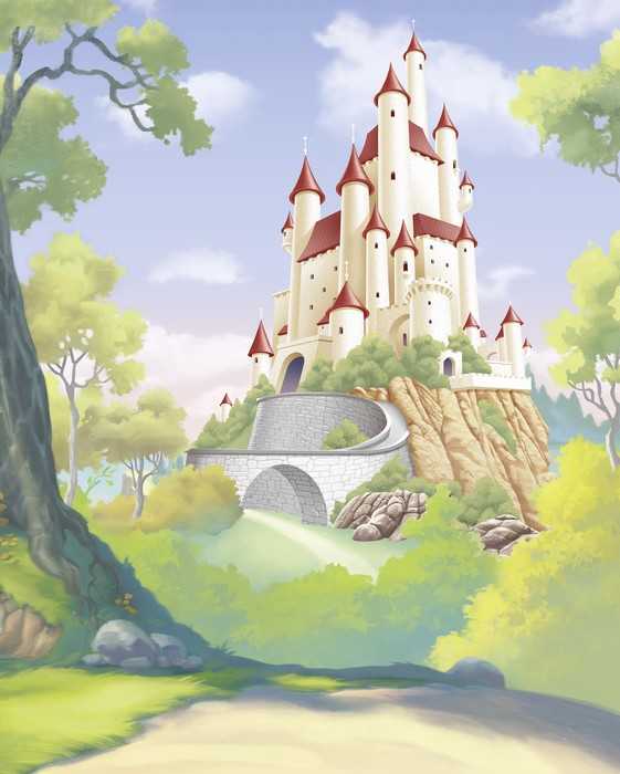 Standard Vlies Disney Princess Snow White Castle