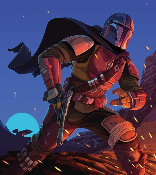 Standard Vlies Star Wars The Mandalorian Big Ambush