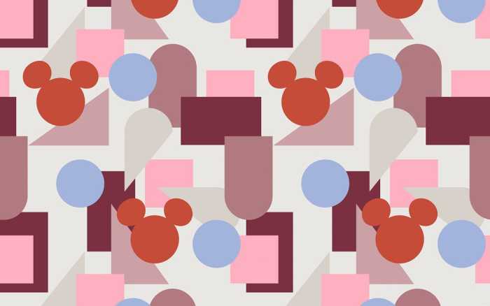 Standard Vlies Colourful Mickey