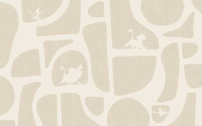 Standard Vlies Disney The Lion King Animals and Shapes
