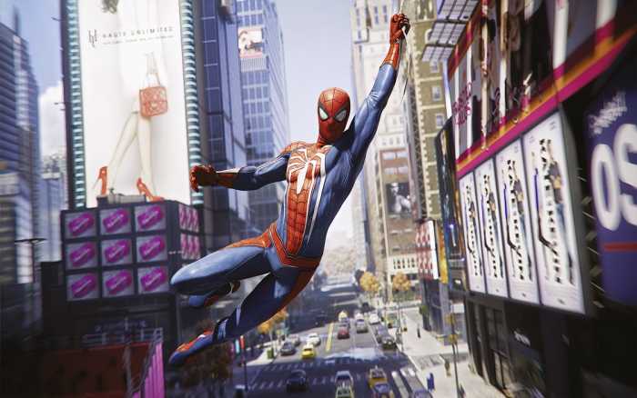 Standard Vlies Marvel Spider-Man City Swing