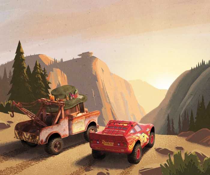 Standard Vlies Disney Pixar Cars Sunset Canyon