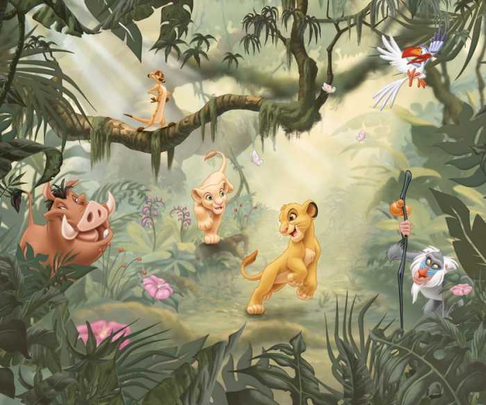 Standard Vlies Disney Lion King Simba Nala Pumba und Timon