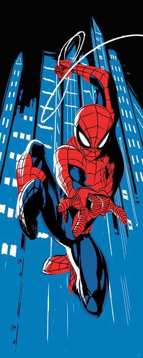 Standard Vlies Spider-Man Rooftop-Rockin