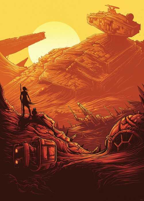 Standard Vlies Star Wars Jakku Star Destroyer