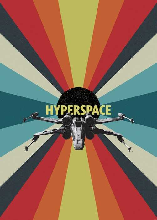 Standard Vlies Star Wars Hyperspace