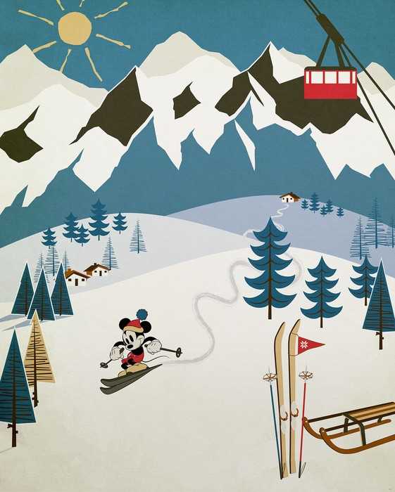 Standard Vlies Mickey Mouse Alpine