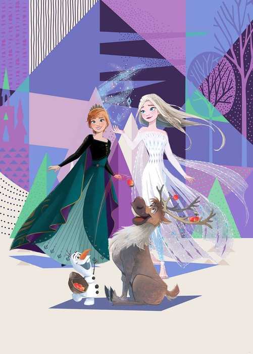 Standard Vlies Frozen Abstract Arendelle
