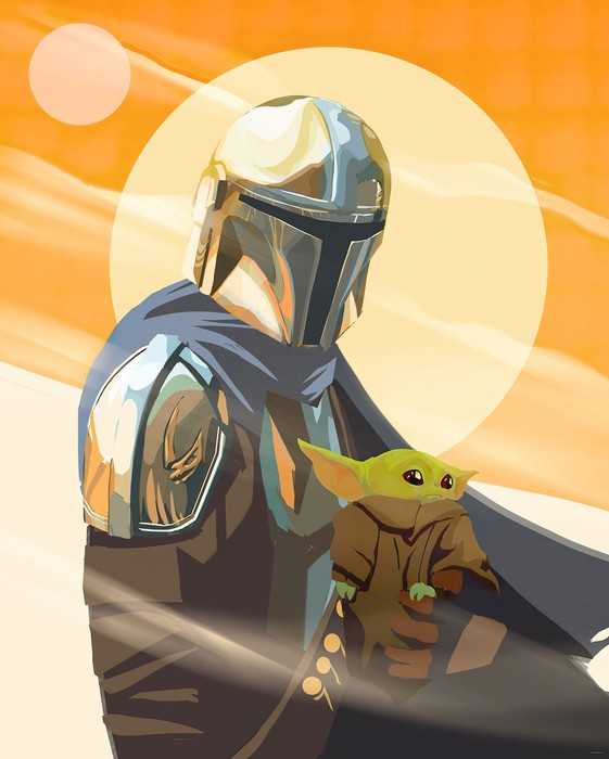Standard Vlies The Mandalorian - Hunt for Grogu