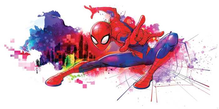 Standard Vlies Spider-Man Graffiti Art