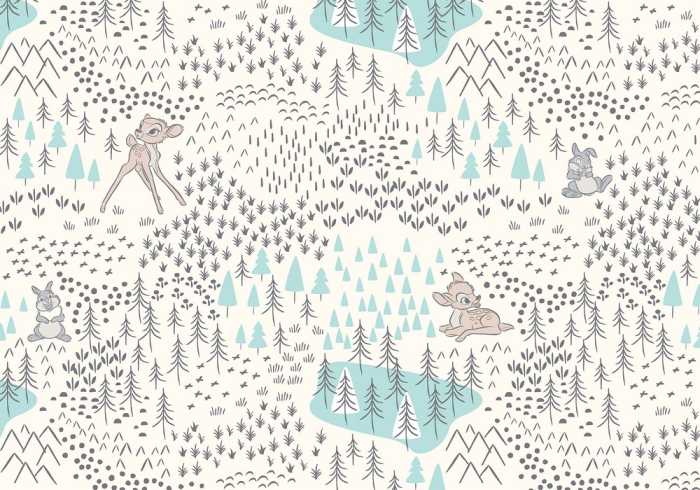 Standard Vlies Bambi Woodland