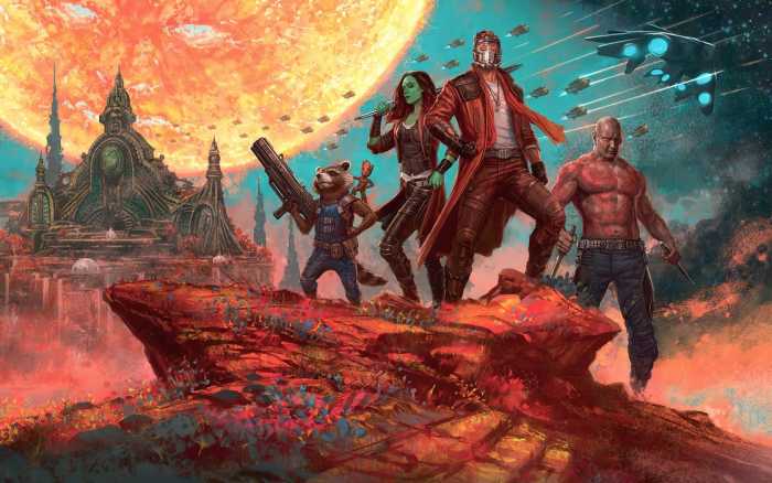 Standard Vlies Guardians of the Galaxy Panorama