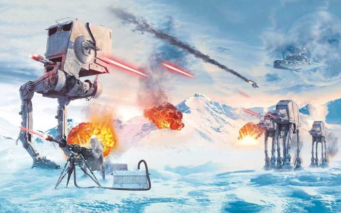 Standard Vlies Star Wars Hoth Showdown