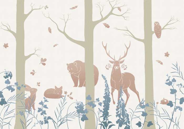 Standard Vlies Forest Animals