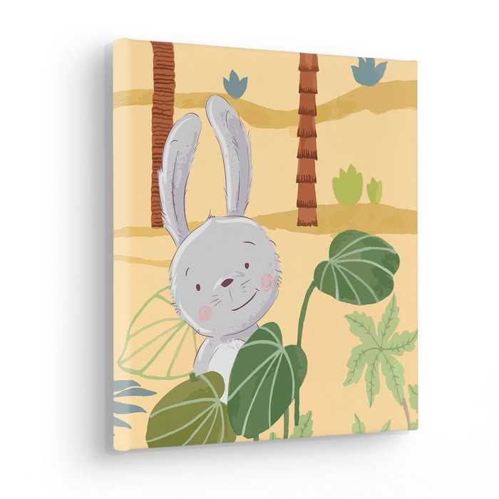 Vlies Bild auf Keilrahmen/ Echtholzrahmen Honey-Bunny