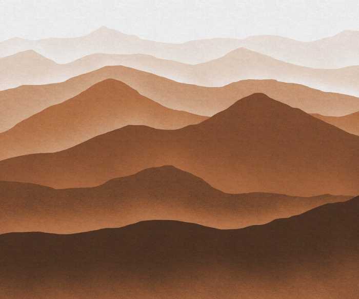 Standard Vlies Macchiato Mountains