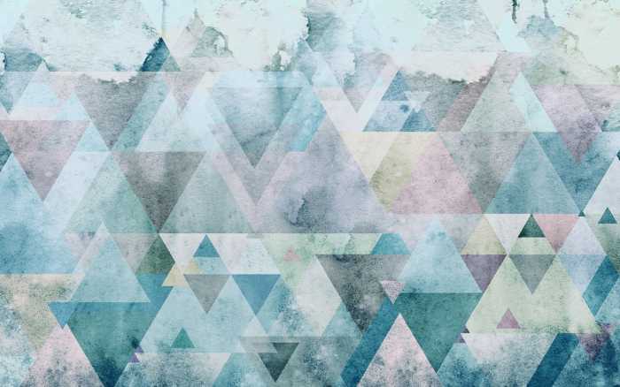 Premium Vlies Triangles Blue