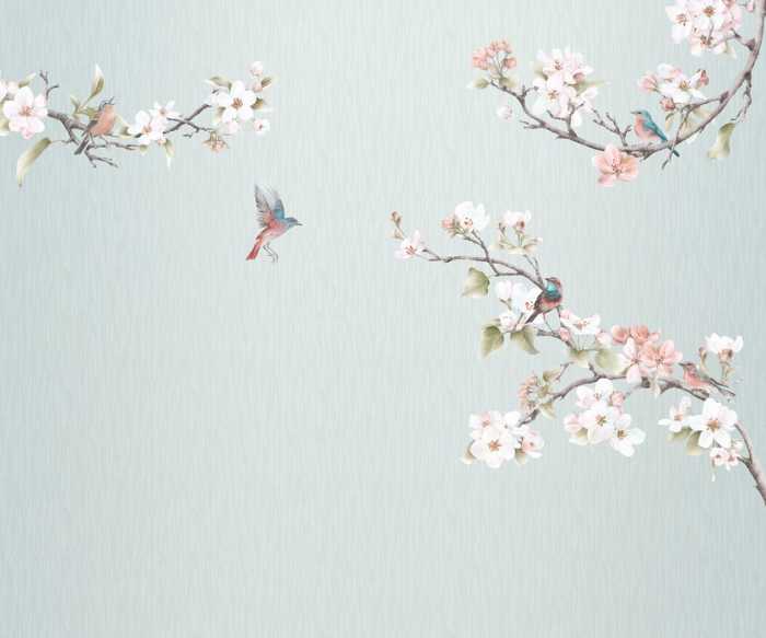 Premium Vlies Apple Blossom