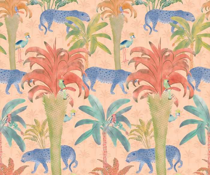 Premium Vlies Safari Pattern