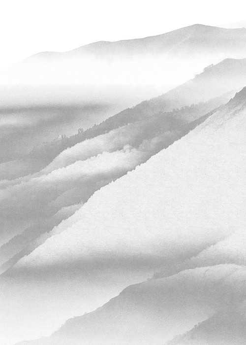 Premium Vlies White Noise Mountain