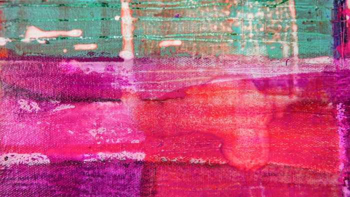 Premium Vlies Puddle Tangy pink
